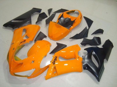 Nero Arancione 05-06 Kawasaki ZX6R Carene Moto