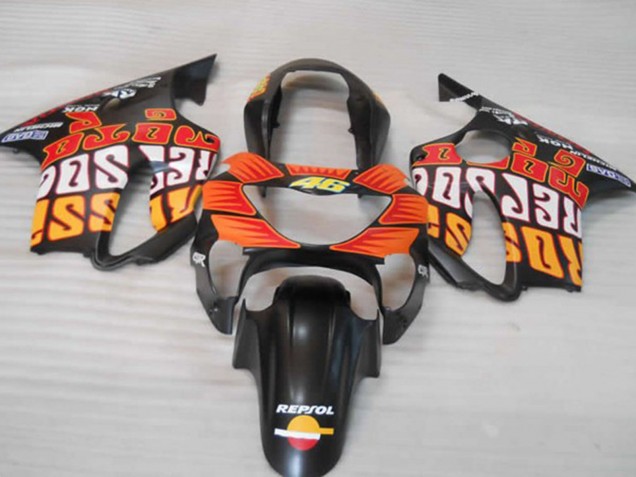Nero Arancione Opaco & Rosso 99-00 Honda CBR600 F4 Carene Moto Nero Arancione Opaco & Rosso 99-00 Honda CBR600 F4 Carene Moto