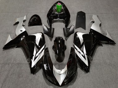 Nero & Argento 06-07 Kawasaki ZX10R Carene Moto