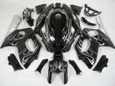 Nero & Argento Fiamma 98-07 Yamaha YZF600 Carene Moto