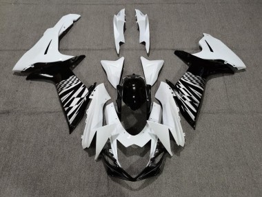 Nero Bianco & Argento 11-24 Suzuki GSXR 600-750 Carene Moto