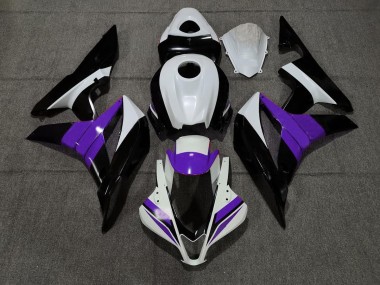 Nero Bianco & Viola 07-08 Honda CBR600RR Carene Moto