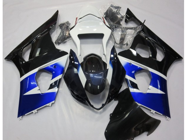 Nero Blu & Bianco 03-04 Suzuki GSXR 1000 Carene Moto Nero Blu & Bianco 03-04 Suzuki GSXR 1000 Carene Moto