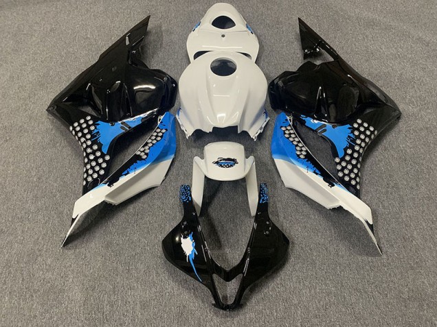 Nero Blu & Bianco 09-12 Honda CBR600RR Carene Moto Nero Blu & Bianco 09-12 Honda CBR600RR Carene Moto