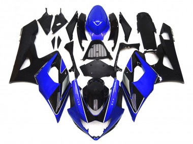 Nero & Blu Lucido Con Argento 05-06 Suzuki GSXR 1000 Carene Moto