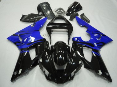 Nero Fiamma & Blu 00-01 Yamaha R1 Carene Moto