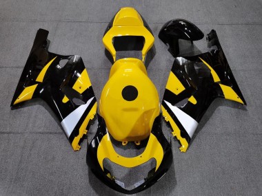 Nero & Giallo 01-03 Suzuki GSXR 600-750 Carene Moto