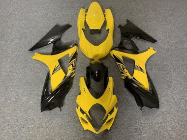 Nero & Giallo 07-08 Suzuki GSXR 1000 Carene Moto