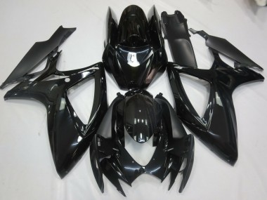 Nero Lucido 06-07 Suzuki GSXR 600-750 Carene Moto