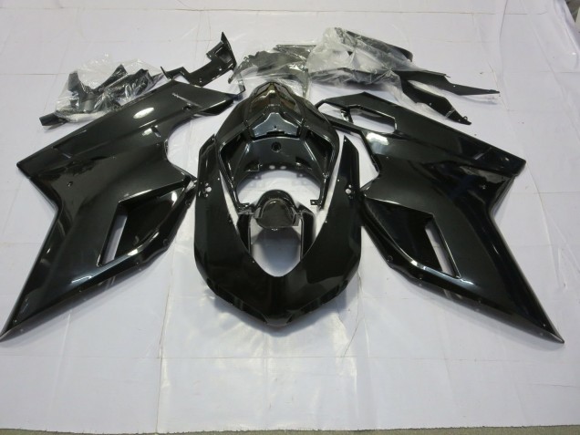 Nero Lucido 07-14 Ducati 848 1098 1198 Carene Moto Nero Lucido 07-14 Ducati 848 1098 1198 Carene Moto