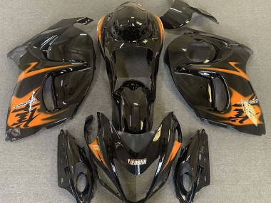 Nero Lucido & Arancione 08-20 Suzuki GSXR 1300 Carene Moto