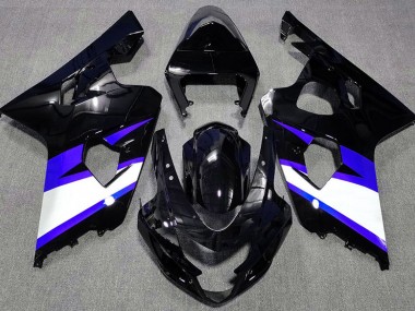 Nero Lucido & Blu 04-05 Suzuki GSXR 600-750 Carene Moto