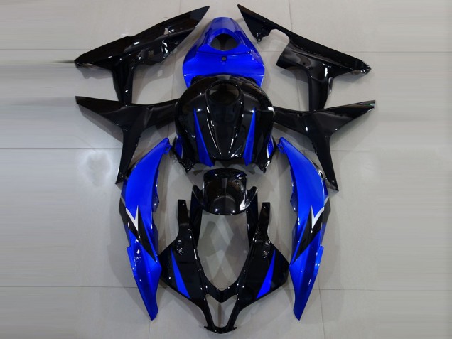 Nero Lucido & Blu 07-08 Honda CBR600RR Carene Moto Nero Lucido & Blu 07-08 Honda CBR600RR Carene Moto