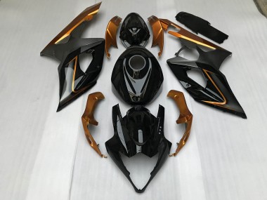 Nero Lucido & Bronzo 05-06 Suzuki GSXR 1000 Carene Moto