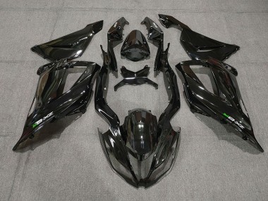 Nero Lucido Con Decalcomanie 13-18 Kawasaki ZX6R Carene Moto