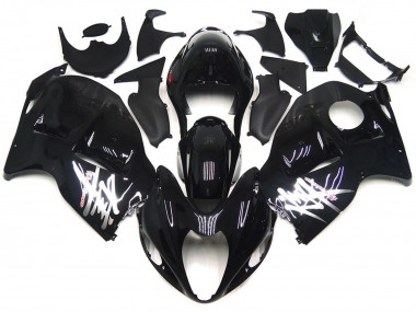 Nero Lucido Con Decalcomanie Argento 97-07 Suzuki GSXR 1300 Carene Moto