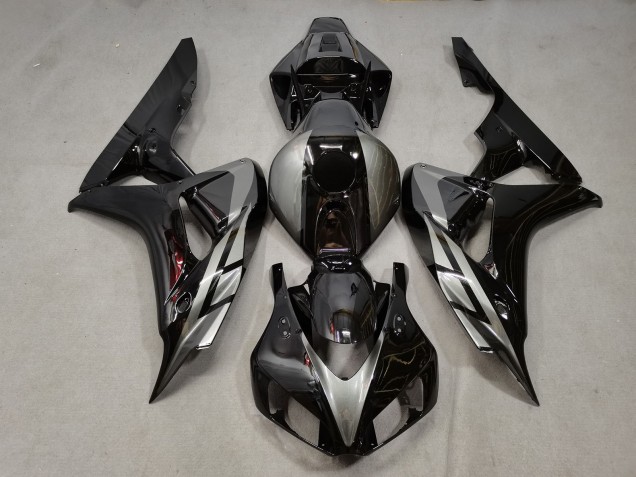 Nero Lucido Con Grigio 06-07 Honda CBR1000RR Carene Moto Nero Lucido Con Grigio 06-07 Honda CBR1000RR Carene Moto