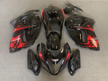 Nero Lucido Con Loghi Rossi 08-20 Suzuki GSXR 1300 Carene Moto