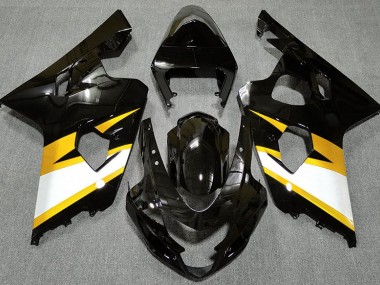 Nero Lucido & Giallo 04-05 Suzuki GSXR 600-750 Carene Moto