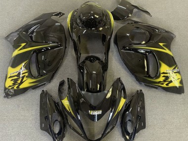 Nero Lucido & Giallo 08-20 Suzuki GSXR 1300 Carene Moto