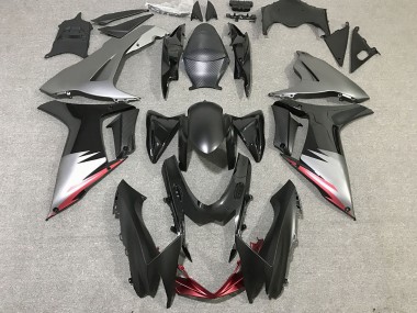 Nero Lucido & Grigio Opaco 11-24 Suzuki GSXR 600-750 Carene Moto