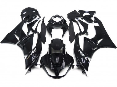 Nero Lucido Lucido 09-12 Kawasaki ZX6R Carene Moto
