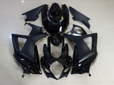 Nero Lucido & Opaco 07-08 Suzuki GSXR 1000 Carene Moto