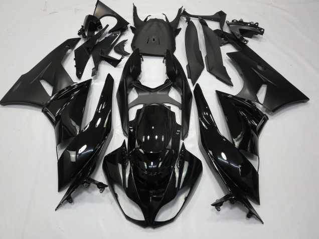 Nero Lucido Opaco 09-12 Kawasaki ZX6R Carene Moto Nero Lucido Opaco 09-12 Kawasaki ZX6R Carene Moto
