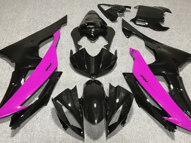 Nero Lucido & Rosa 08-16 Yamaha R6 Carene Moto