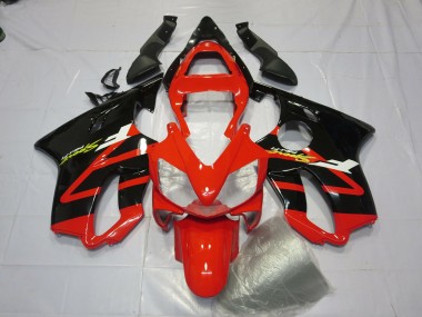 Nero Lucido & Rosso 01-03 Honda CBR600 F4i Carene Moto