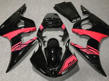Nero Lucido & Rosso 03-04 Yamaha R6 Carene Moto