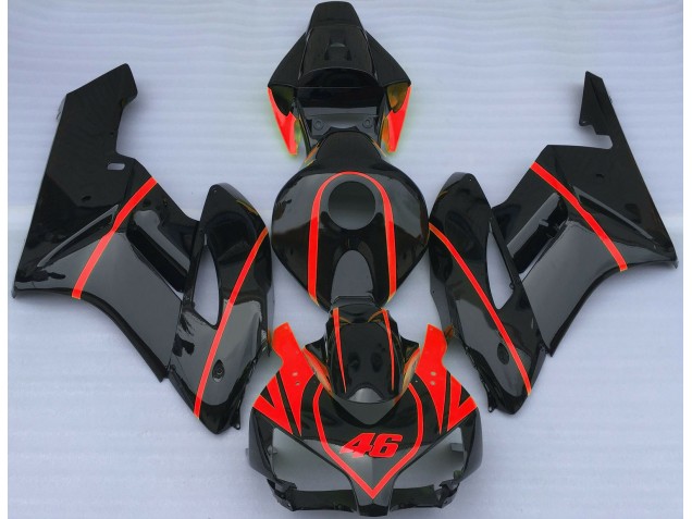 Nero Lucido & Rosso 04-05 Honda CBR1000RR Carene Moto Nero Lucido & Rosso 04-05 Honda CBR1000RR Carene Moto