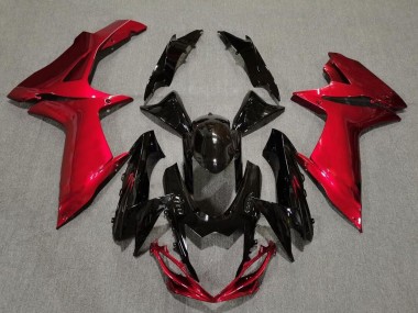 Nero Lucido & Rosso Lava 11-24 Suzuki GSXR 600-750 Carene Moto