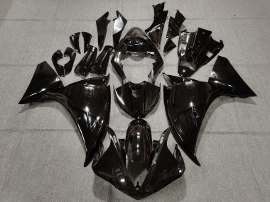 Nero Lucido Semplice 09-11 Yamaha R1 Carene Moto