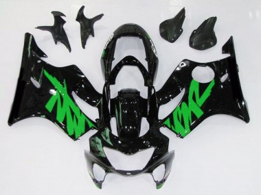 Nero Lucido & Verde 99-00 Honda CBR600 F4 Carene Moto