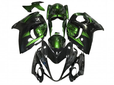 Nero Lucido & Verde Intenso 08-20 Suzuki GSXR 1300 Carene Moto