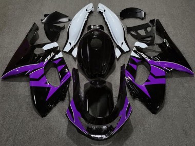 Nero Lucido Viola & Bianco 98-07 Yamaha YZF600 Carene Moto