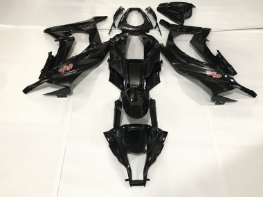 Nero Metallizzato 09-12 Kawasaki ZX6R Carene Moto
