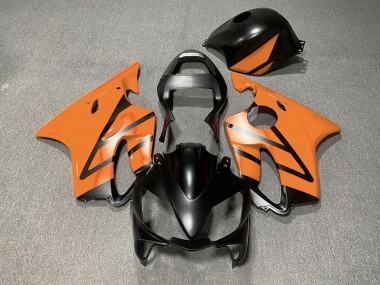 Nero Opaco & Arancione 01-03 Honda CBR600 F4i Carene Moto