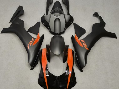 Nero Opaco & Arancione 15-19 Yamaha R1 Carene Moto