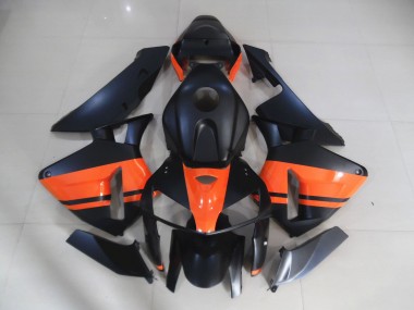 Nero Opaco & Arancione Lucido 05-06 Honda CBR600RR Carene Moto