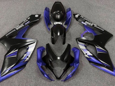 Nero Opaco & Blu 05-06 Suzuki GSXR 1000 Carene Moto