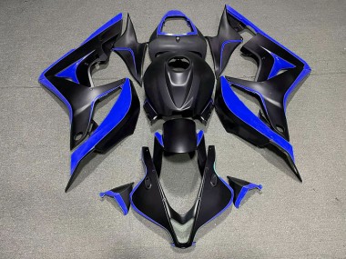 Nero Opaco & Blu 07-08 Honda CBR600RR Carene Moto