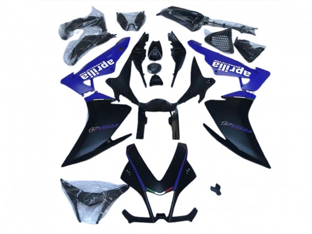 Nero Opaco & Blu 10-15 Aprilia RSV4 1000 Carene Moto Nero Opaco & Blu 10-15 Aprilia RSV4 1000 Carene Moto