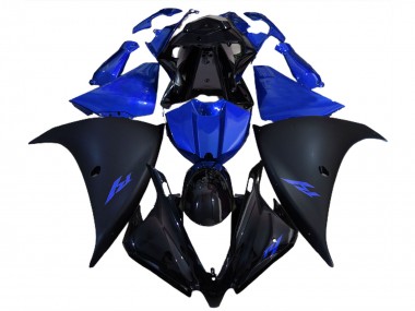 Nero Opaco & Blu 12-14 Yamaha R1 Carene Moto