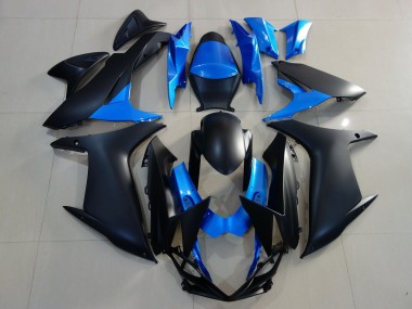Nero Opaco & Blu Brillante 11-24 Suzuki GSXR 600-750 Carene Moto
