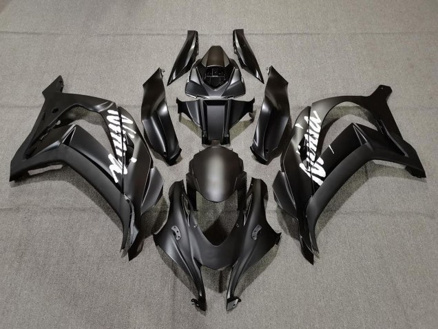Nero Opaco Con Bianco 16-19 Kawasaki ZX10R Carene Moto Nero Opaco Con Bianco 16-19 Kawasaki ZX10R Carene Moto