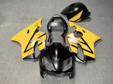 Nero Opaco & Giallo 01-03 Honda CBR600 F4i Carene Moto