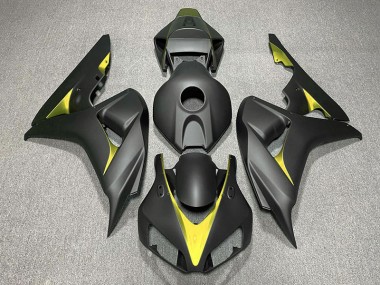 Nero Opaco & Giallo 06-07 Honda CBR1000RR Carene Moto