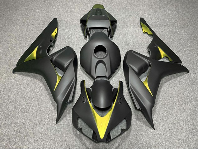 Nero Opaco & Giallo 06-07 Honda CBR1000RR Carene Moto Nero Opaco & Giallo 06-07 Honda CBR1000RR Carene Moto